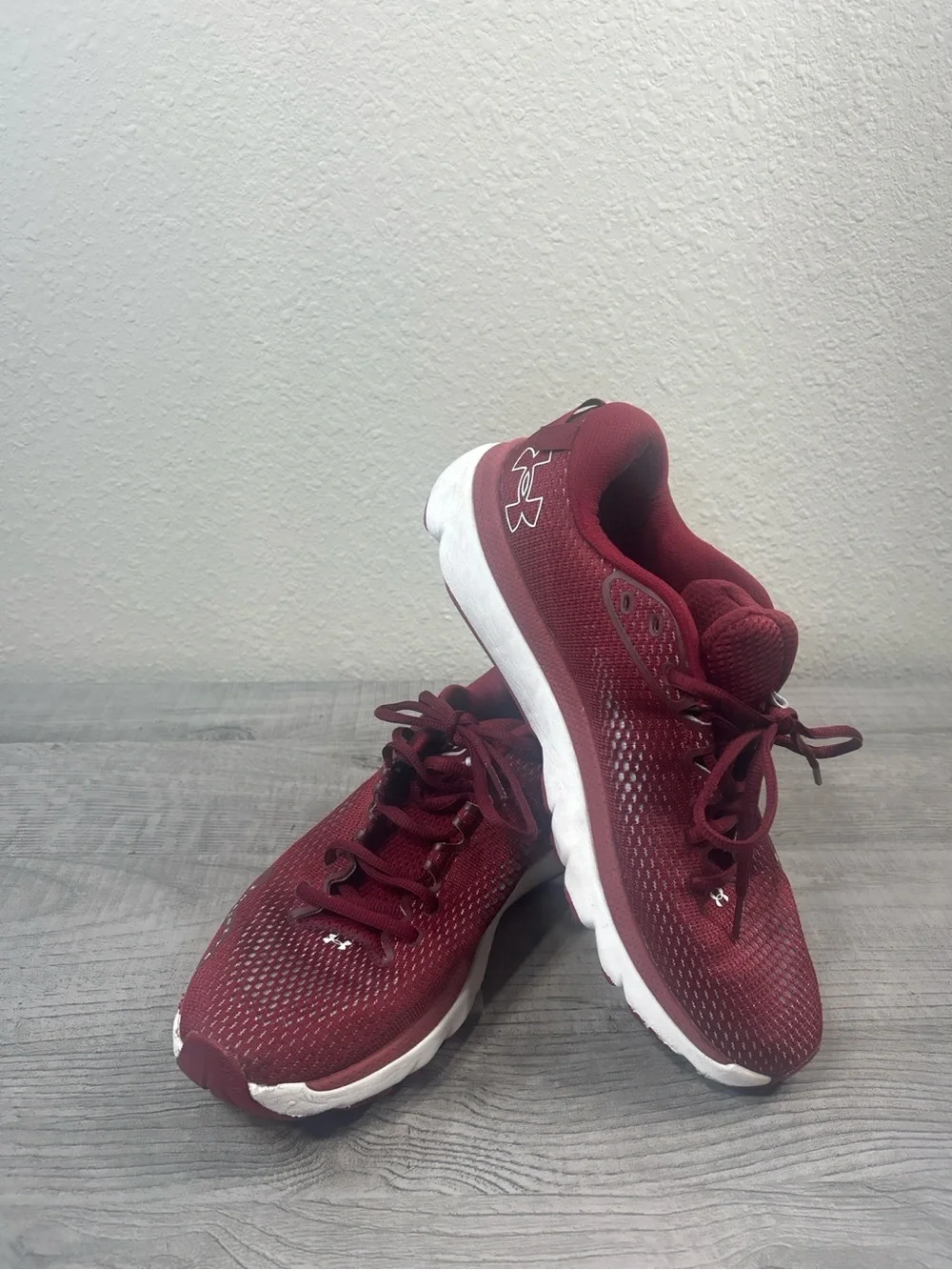 Under Armour Men's Deep Red Athletic Sneakers